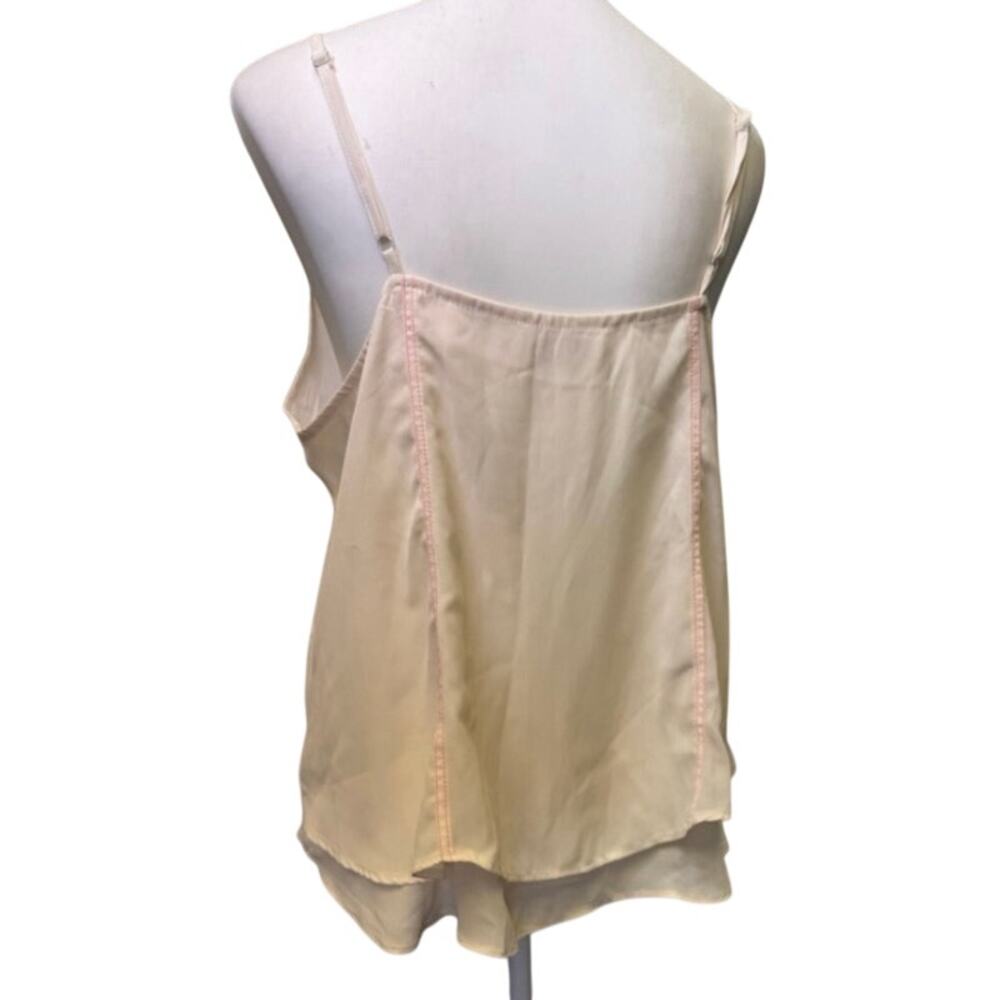 Bongo y2k cream and pink tank top womens xl - Picture 6 of 7
